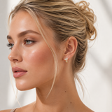 Eira Lotus  Hoops - עגילי חישוק לוטוס