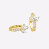 Eira Lotus  Hoops - עגילי חישוק לוטוס