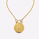 N-Bee Coin - שרשרת מטבע דו צדדית
