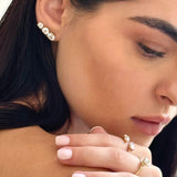 Essence -  עגיל נקודה יהלום מתורבת