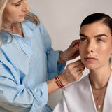 Nerelle - שרשרת חוליות משובצת אבן אמרלד אובלית