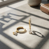 Eni Pear Hoops - עגילי חישוק טיפה