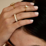 Rany -  טבעת 7 יהלומים לבנים