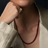 Nessa -  שרשרת אבני רובי אדום